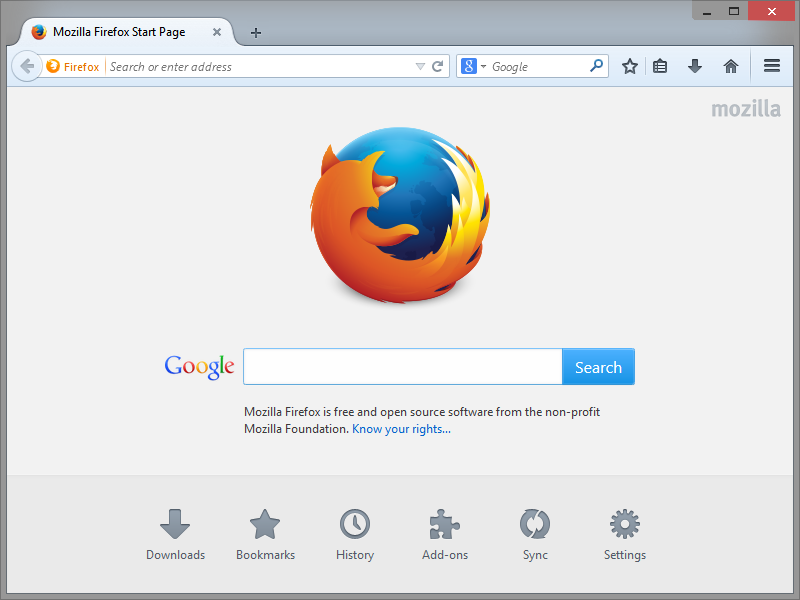 Картинка браузера mozilla