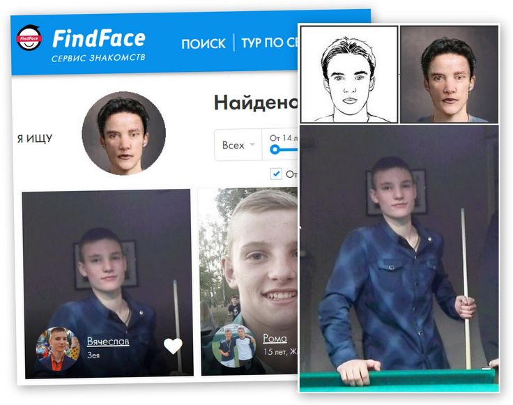 Поиск человека в соцсетях по фотографии